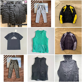 Nike solid color round neck zipper sleeveless down vest/T-shirt/suit-4336  